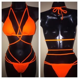 Gorgeous One Piece Braided Cord Bathing Suit!!!